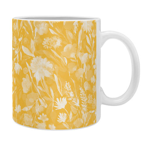 Jacqueline Maldonado Upside Floral Golden Yellow Coffee Mug