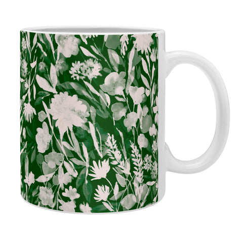 Jacqueline Maldonado Upside Floral Winter Green Coffee Mug
