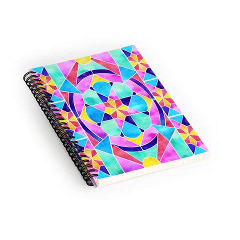 Jacqueline Maldonado Watercolor Geometric 1 Spiral Notebook