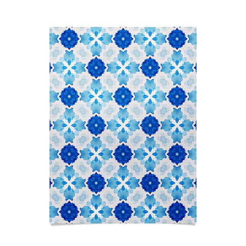 Jacqueline Maldonado Watercolor Geometry Blue Poster