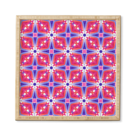 Jacqueline Maldonado Watercolor Geometry Mod Pink Framed Wall Art