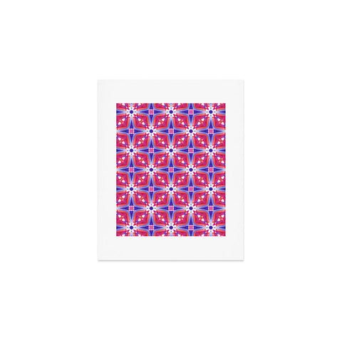 Jacqueline Maldonado Watercolor Geometry Mod Pink Art Print