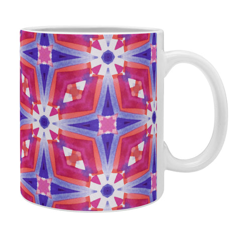 Jacqueline Maldonado Watercolor Geometry Mod Pink Coffee Mug