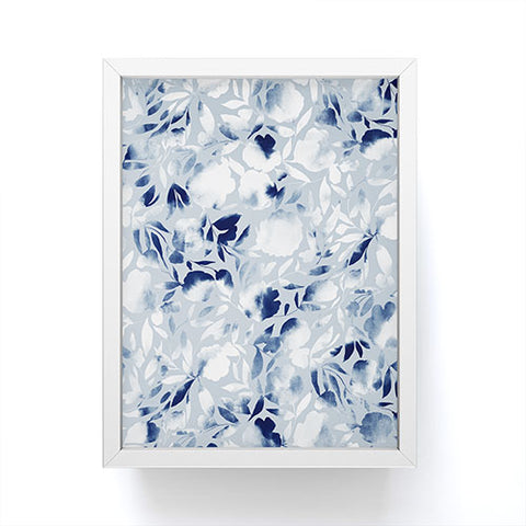 Jacqueline Maldonado Watercolor Papercut Blue Framed Mini Art Print