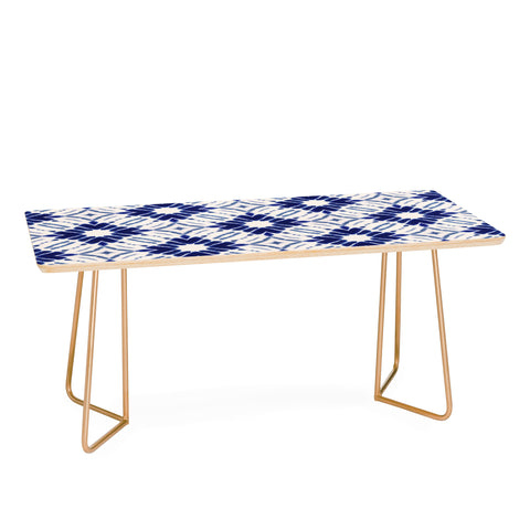 Jacqueline Maldonado Watercolor Shibori Blue Coffee Table