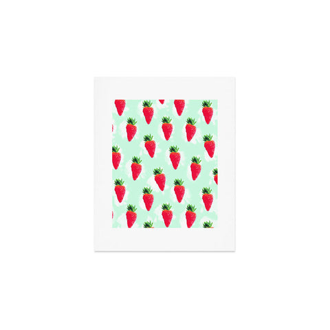 Jacqueline Maldonado Watercolor Strawberries Art Print