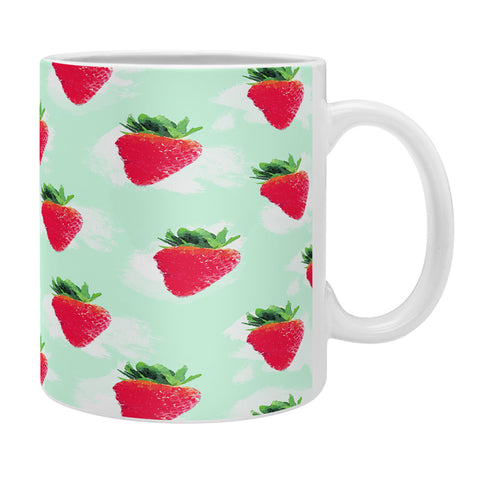 Jacqueline Maldonado Watercolor Strawberries Coffee Mug
