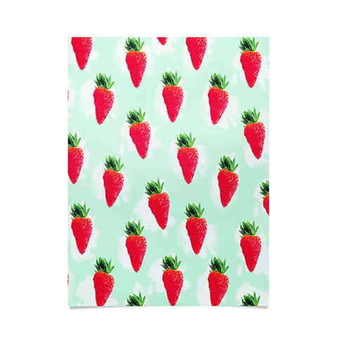 Jacqueline Maldonado Watercolor Strawberries Poster