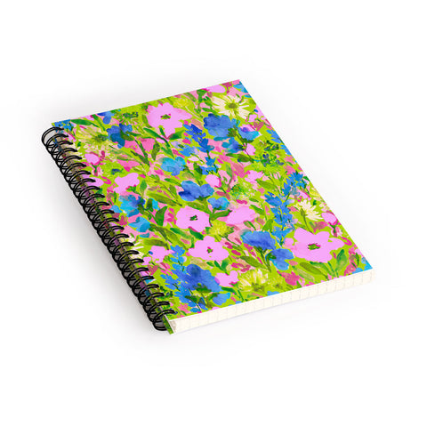 Jacqueline Maldonado Wild Garden Lime Spiral Notebook
