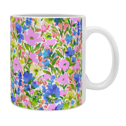 Jacqueline Maldonado Wild Garden Pink Green Blue Coffee Mug