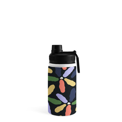 Jae Polgar Abstract Floral Dark Water Bottle