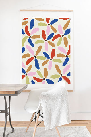 Jae Polgar Abstract Floral Light Art Print And Hanger