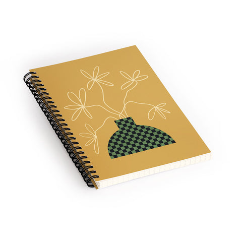 Jae Polgar Floral Vase Spiral Notebook
