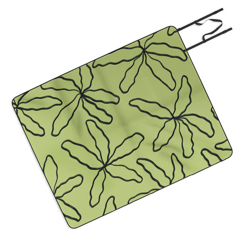 Jae Polgar Party Green Picnic Blanket