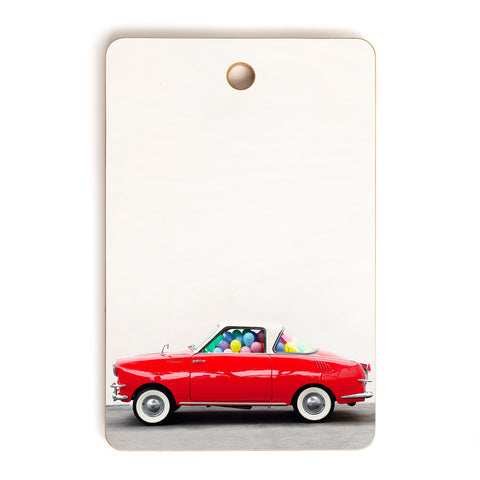 Jeff Mindell Photography Balloon Car Vertical Cutting Board Rectangle