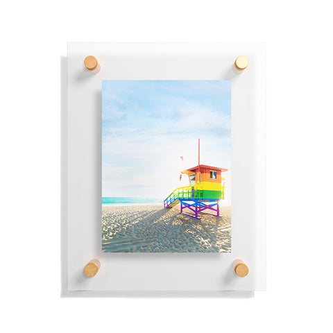 Jeff Mindell Photography Lifeguard Stand Venice Beach Floating Acrylic Print