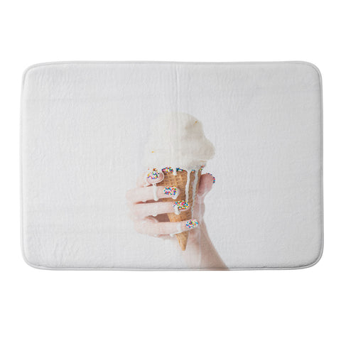 Jeff Mindell Photography Melting Ice Cream Memory Foam Bath Mat