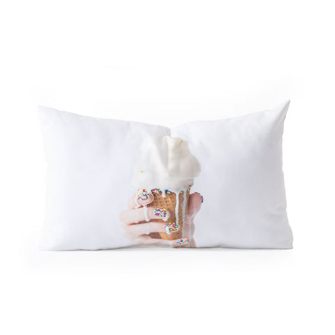 Jeff Mindell Photography Melting Ice Cream Oblong Throw Pillow