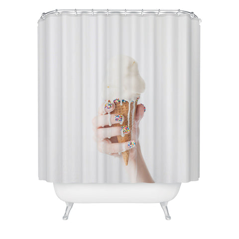 Jeff Mindell Photography Melting Ice Cream Shower Curtain