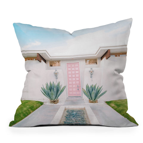 Jeff Mindell Photography That Pink Door Again Throw Pillow