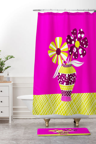 Jenean Morrison Brighten My Day Shower Curtain And Mat