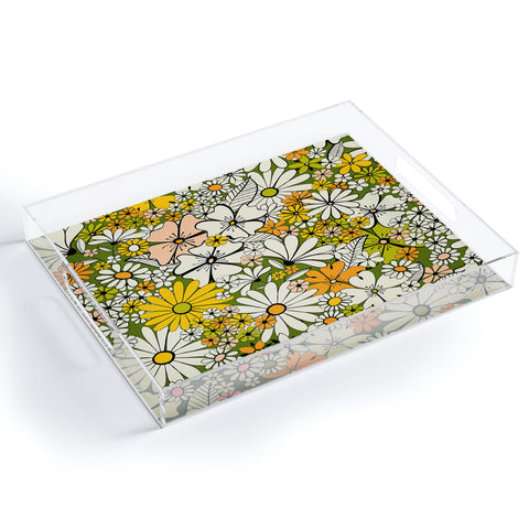 Jenean Morrison Counting Flowers in the 1960s Acrylic Tray