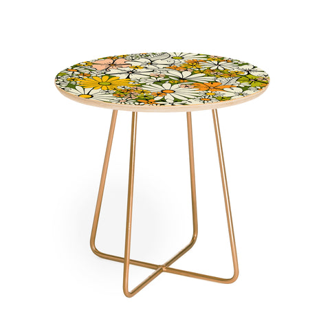 Jenean Morrison Counting Flowers in the 1960s Round Side Table
