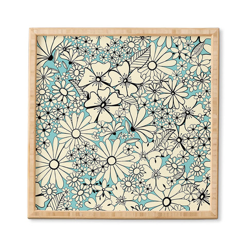 Jenean Morrison Counting Flowers on the Wall Framed Wall Art