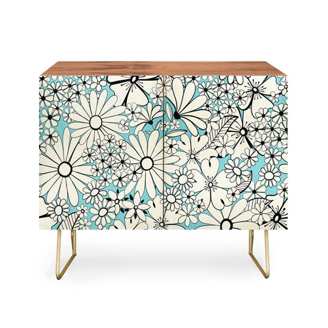 Jenean Morrison Counting Flowers on the Wall Credenza