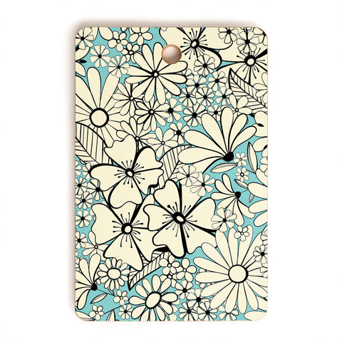 Jenean Morrison Counting Flowers on the Wall Cutting Board Rectangle