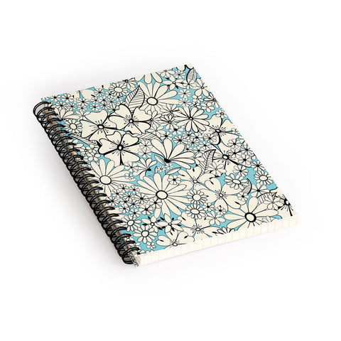 Jenean Morrison Counting Flowers on the Wall Spiral Notebook