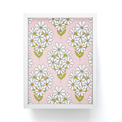 Jenean Morrison Daisy Bouquet Pink Framed Mini Art Print