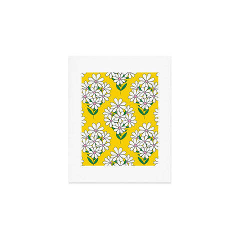 Jenean Morrison Daisy Bouquet Yellow Art Print