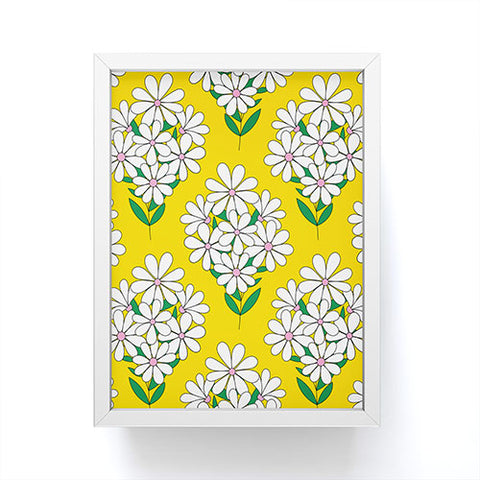 Jenean Morrison Daisy Bouquet Yellow Framed Mini Art Print