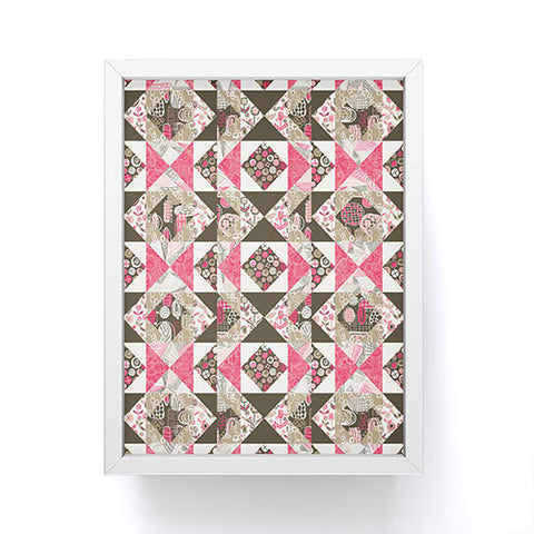 Jenean Morrison Fall Quilt Pink Framed Mini Art Print