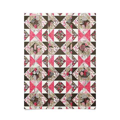 Jenean Morrison Fall Quilt Pink Poster