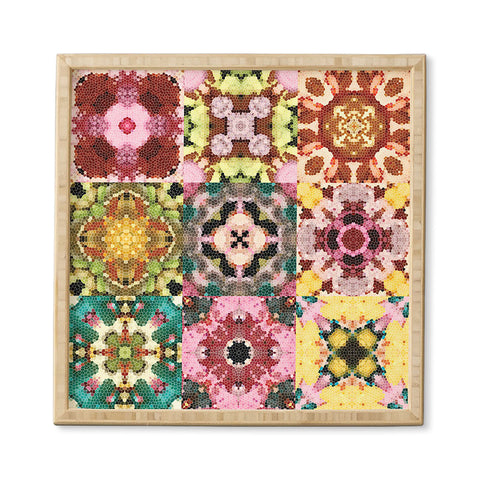 Jenean Morrison Floral Cross Stitch Framed Wall Art