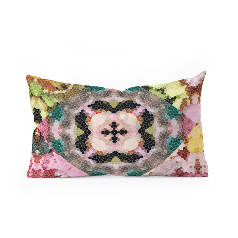 Jenean Morrison Floral Cross Stitch Oblong Throw Pillow