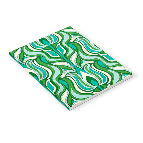 Jenean Morrison Floral Flame in Green Notebook
