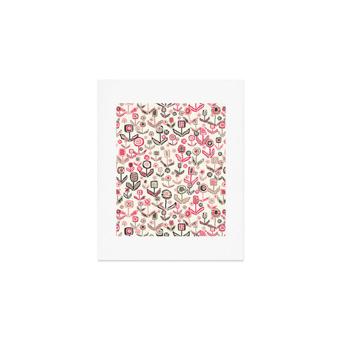 Jenean Morrison Floral Playground Pink Art Print