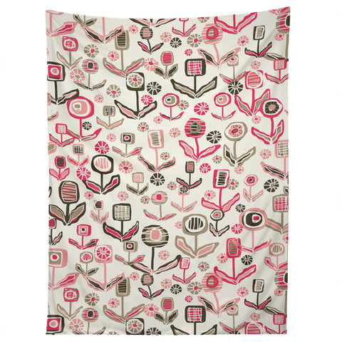 Jenean Morrison Floral Playground Pink Tapestry