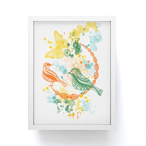Jenean Morrison Flower and Flight Framed Mini Art Print