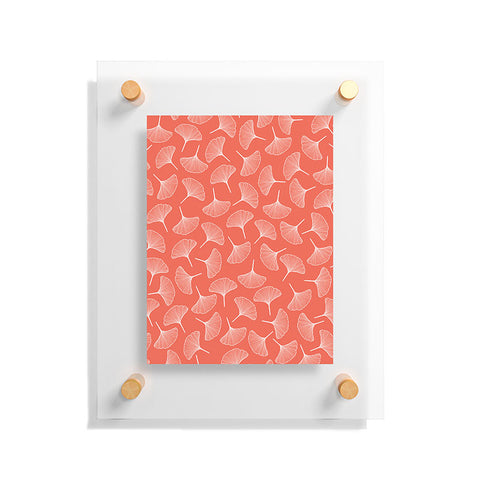 Jenean Morrison Ginkgo Away With Me Coral Floating Acrylic Print