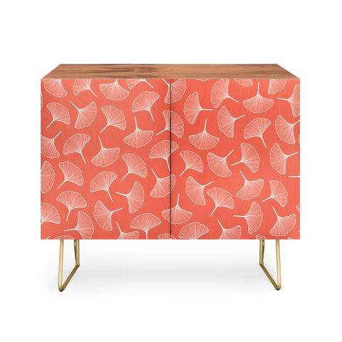 Jenean Morrison Ginkgo Away With Me Coral Credenza
