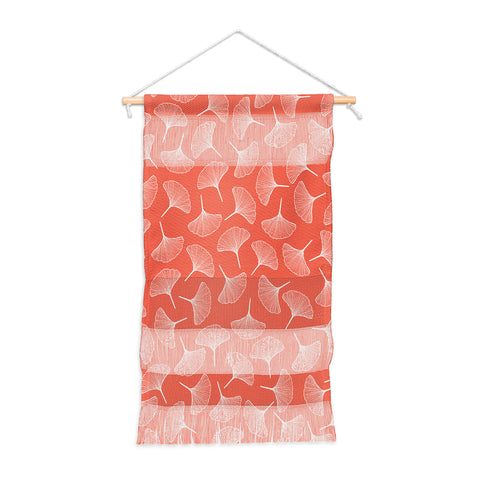 Jenean Morrison Ginkgo Away With Me Coral Wall Hanging Portrait