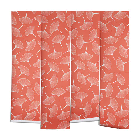 Jenean Morrison Ginkgo Away With Me Coral Wall Mural