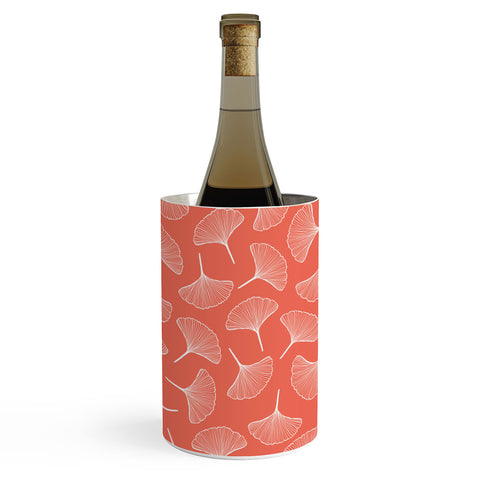 Jenean Morrison Ginkgo Away With Me Coral Wine Chiller