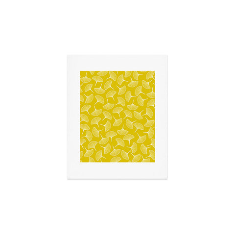 Jenean Morrison Ginkgo Away With Me Yellow Art Print