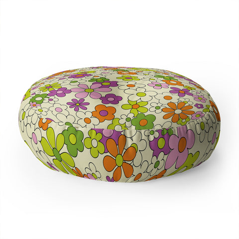 Jenean Morrison Happy Together in Lilac Floor Pillow Round