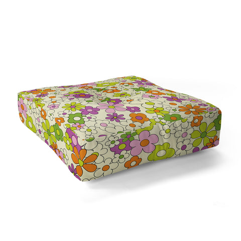 Jenean Morrison Happy Together in Lilac Floor Pillow Square